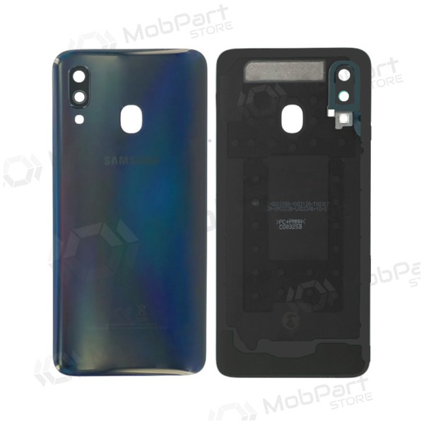 Samsung A405 Galaxy A40 2019 back / rear cover (black) (used grade C, original)