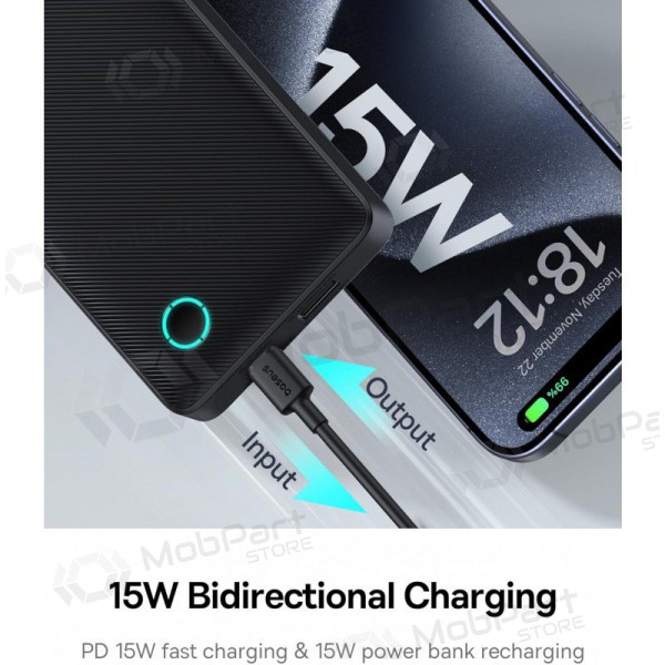 Portable charger / power bank Power Bank Baseus Airpow Lite 15W 10000mAh black P10067500123-00