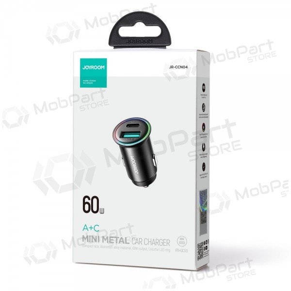 Charger automobilinis Joyroom JR-CCN04 USB-C/USB-A 60W black