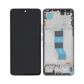 Ekranas Xiaomi Redmi Note 14 5G su lietimui jautriu stikliuku and rėmeliu Midnight Black original (service pack)