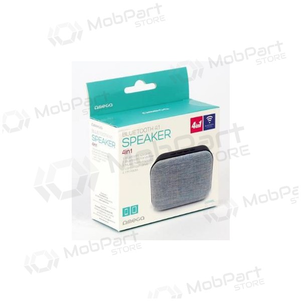 Bluetooth portable speaker OMEGA OG58 (MicroSD, headset / handsfree, AUX,FM) (grey) Bluetooth portable speaker OMEGA OG58 (MicroSD, headset / handsfree, AUX,FM) (grey)