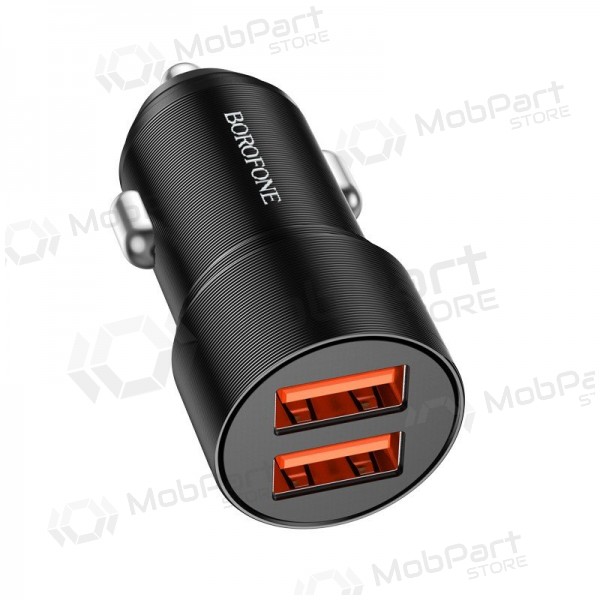 Charger automobilinis Borofone BZ19B 2xUSB-A QC3.0 36W black