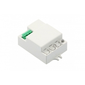 Microwave motion sensor (500 W, 240 V, 360°, 1–8 m, IP20, white) GTV AE-SRC812-MIN2