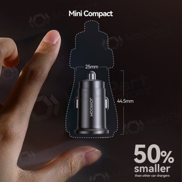 Car charger Joyroom JR-CCN16 USB-A/USB-C 15W black