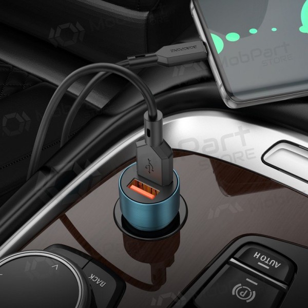 Charger automobilinis Borofone BZ19B 2xUSB-A QC3.0 36W black