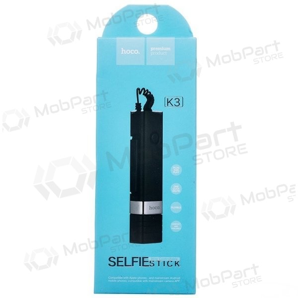 Selfie stick HOCO K3A (Lightning Interface wire) (black)