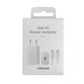 Charger original Samsung EP-T1510XWEGEU 15W + cable Type-C 1m in the package white