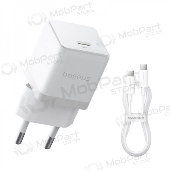 Charger Baseus Palm 20W USB-C + USB-C to USB-C cable 1.0m white P10111602213-01