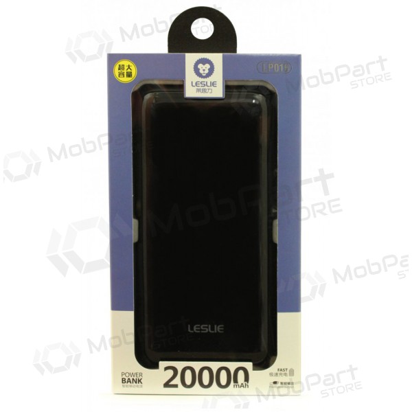 Portable charger / power bank Power Bank Leslie LP015 20000mAh (black)