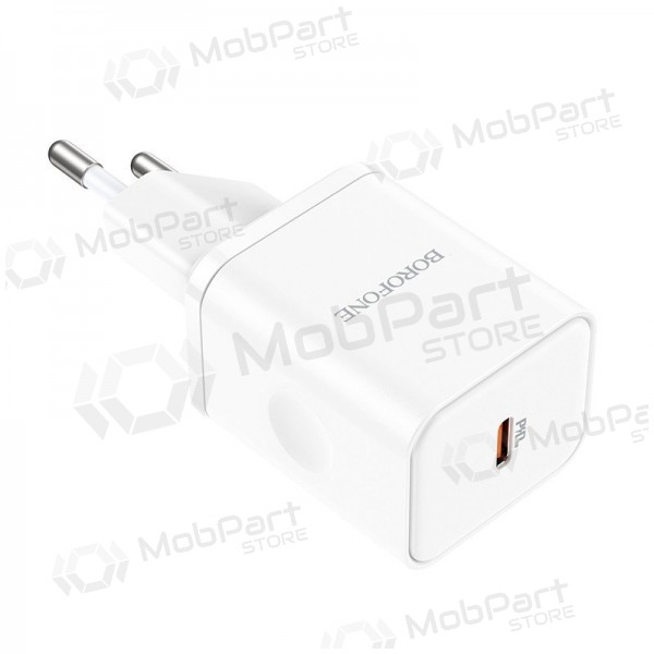 Charger buitinis Borofone BN6 Type-C PD+QC3.0 20W, white