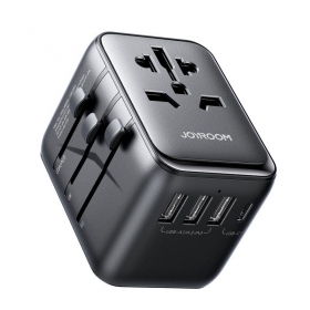 Universal kelioninis charger Joyroom JR-TCW01 3xUSB-A/USB-C black