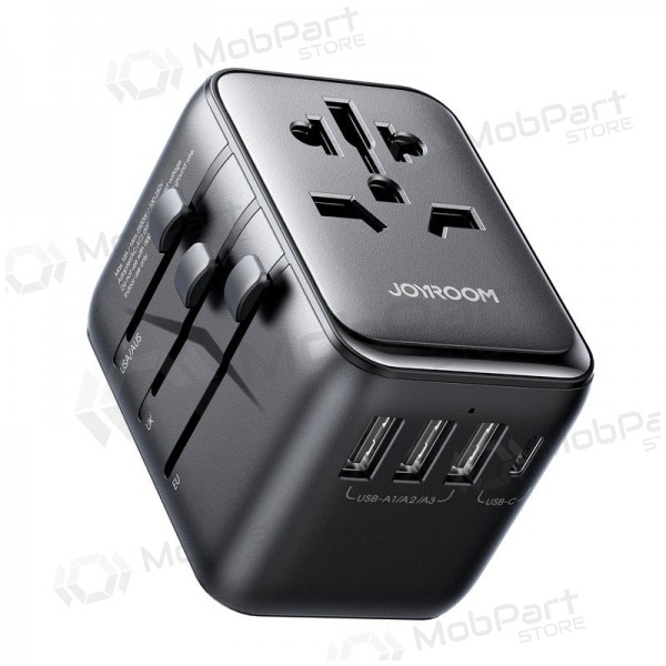 Universal kelioninis charger Joyroom JR-TCW01 3xUSB-A/USB-C black