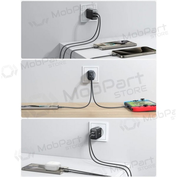 Charger Joyroom JR-TCF13 USB-C/USB-A 25W black