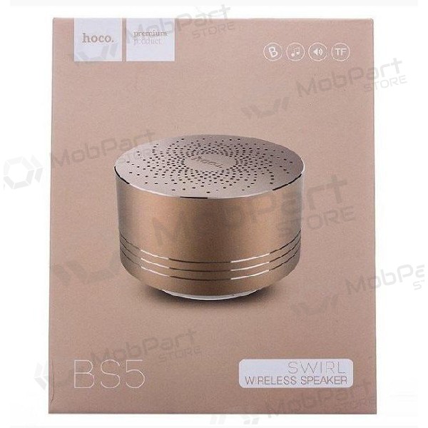 Bluetooth portable speaker HOCO BS5 (MicroSD, headset / handsfree, AUX,FM) (gold)