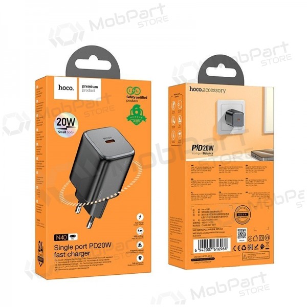 Charger Hoco N40 USB-C PD20W black