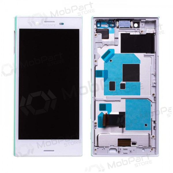 Sony F5323 Xperia X Compact screen (white) (with frame) (used grade A, original)