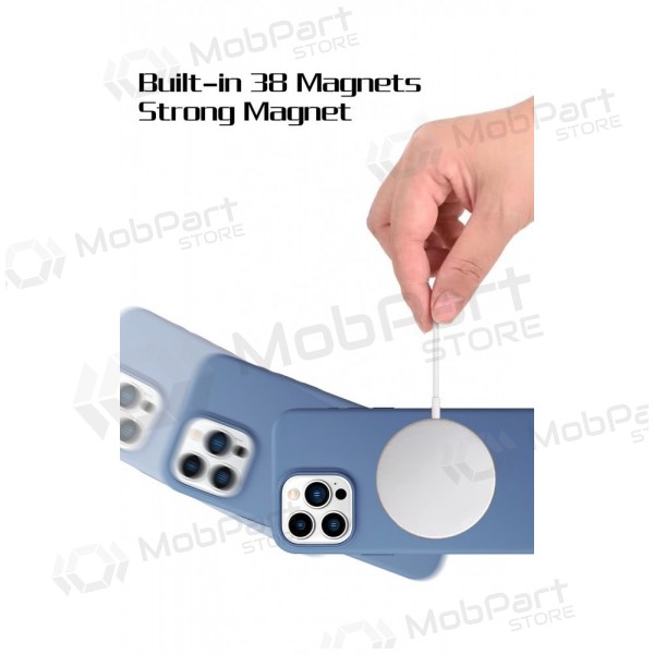 Case HDD Silicone MagSafe Case Apple iPhone 12/12 Pro tamsiai grey