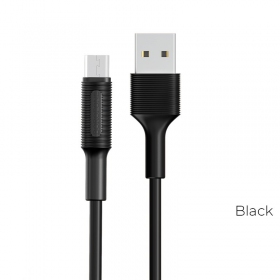 USB cable Borofone BX1 microUSB 1.0m (black)