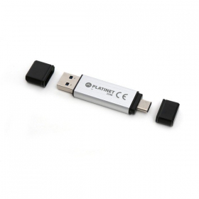 Flash / memory drive Platinet 32GB OTG USB 3.0 + Type-C (silver)