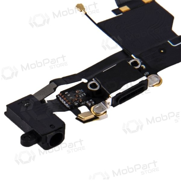 Apple iPhone SE charging dock port and microphone flex (black) Apple iPhone SE charging dock port and microphone flex (black)