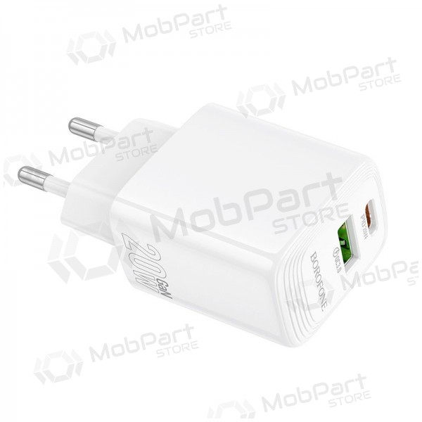 Charger Borofone BN27 20W USB-C/USB-A white