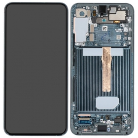 Samsung Galaxy S22+ screen (green) (with frame) (original)