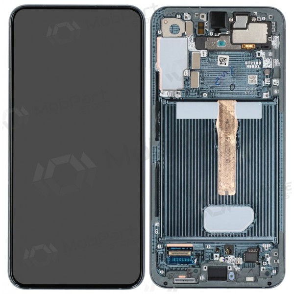 Samsung Galaxy S22+ screen (green) (with frame) (original)