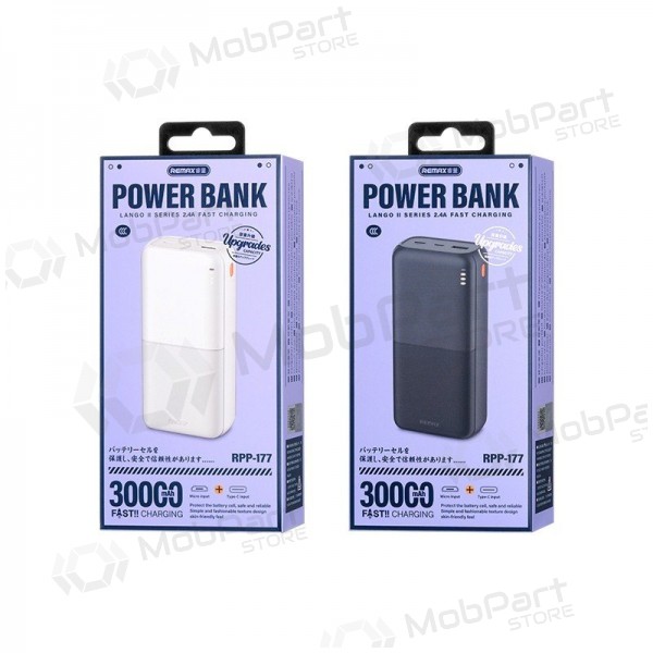 Portable charger / power bank Power Bank Remax RPP-177 12W 30000mAh black