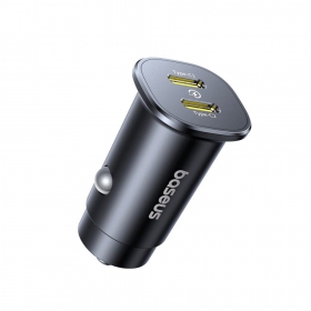 Car charger Baseus GoTrip 2xUSB-C 30W black C00072300123-01