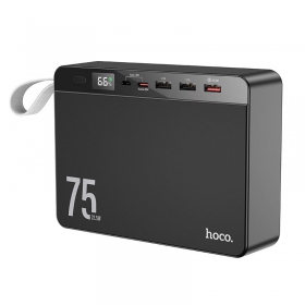 Portable charger / power bank Power Bank Hoco J94 Overlord 22.5W 75000mAh black
