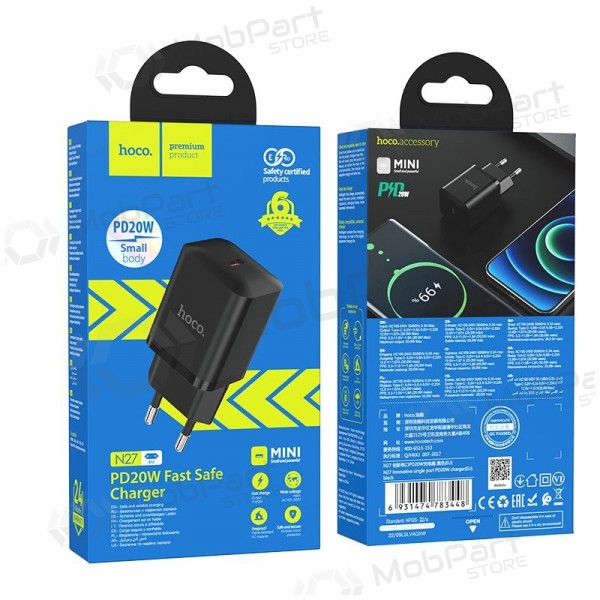 Charger buitinis Hoco N27 Innovative PD20W black