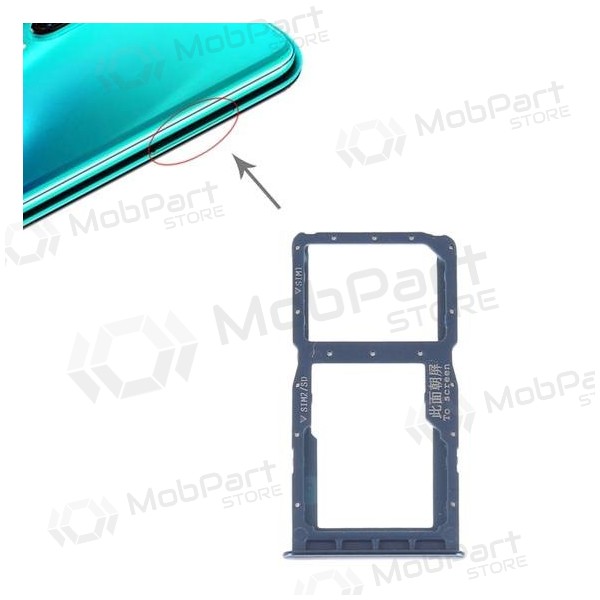 Huawei P30 Lite SIM card holder blue (Peacock Blue)