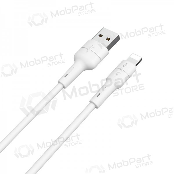 USB cable Borofone BX30 Lightning 1.0m (white)