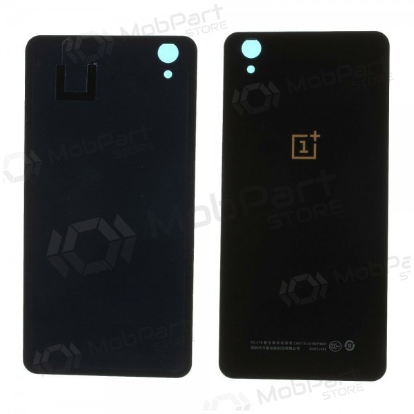OnePlus X back / rear cover (black Ceramic) (used grade B, original)