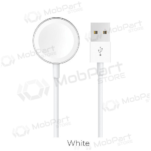 Wireless charger HOCO CW16 iWatch (white)