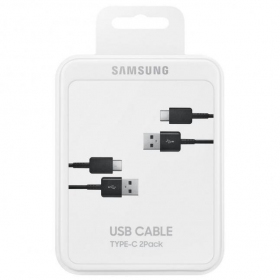 USB cable Samsung EP-DG930MBEGWW Type-C 1.5m 2pcs. (black) (OEM)