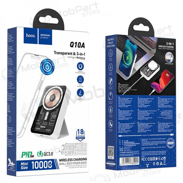 Portable charger / power bank Power Bank Hoco Q10A Magnetic PD20W 10000mAh