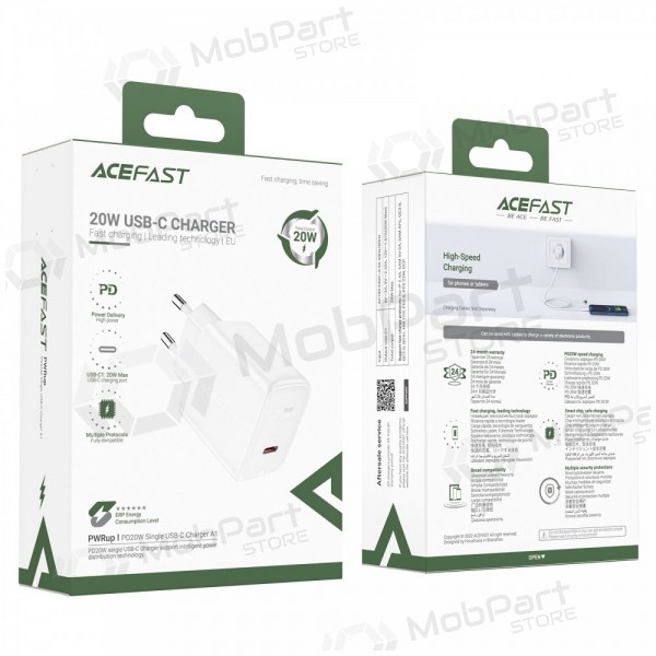 Charger buitinis Acefast A1 PD20W USB-C black