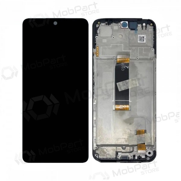 Xiaomi Redmi 13 4G, 5G, Poco M6 4G screen (black) (with frame) (original)