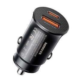 Car charger Remax RCC358 30W USB-C/USB-A black