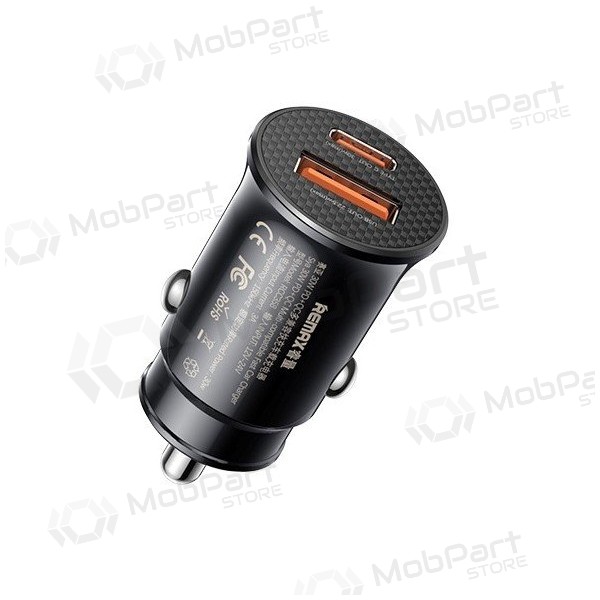 Car charger Remax RCC358 30W USB-C/USB-A black
