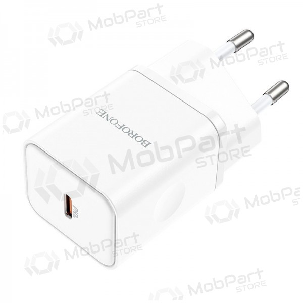 Charger buitinis Borofone BN6 Type-C PD+QC3.0 20W, white