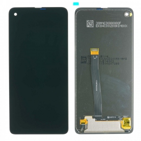 Ekranas Samsung G715F Xcover PRO su lietimui jautriu stikliuku Black ORG