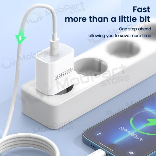 Charger Jellico AK180 20W USB-C + USB-C to USB-C cable 1.0m white