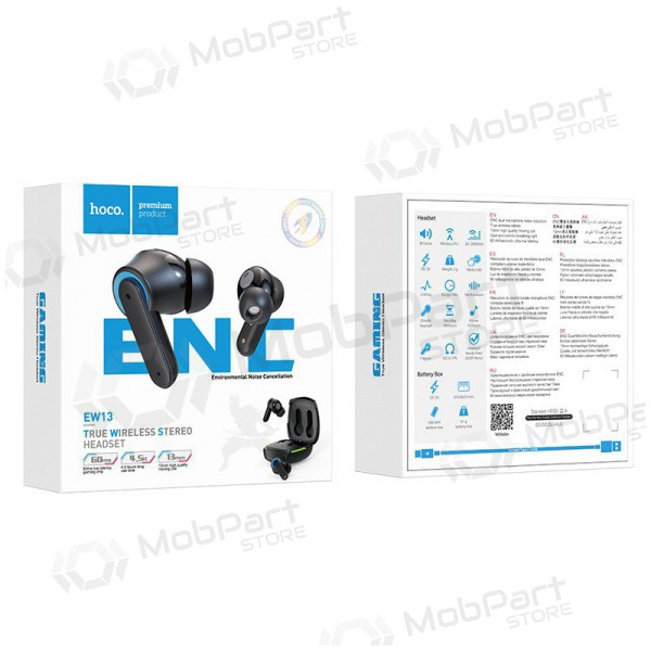 Wireless headset / handsfree Hoco EW13 Magic Flow ENC TWS (black) Wireless headset / handsfree Hoco EW13 Magic Flow ENC TWS (black)
