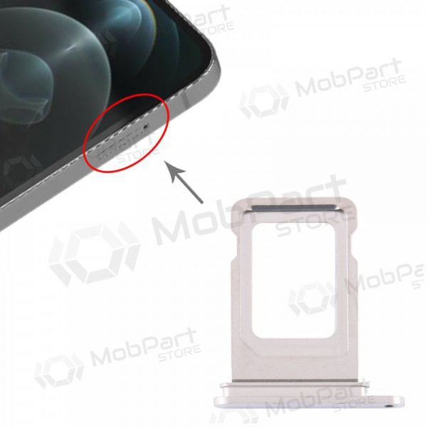 Apple iPhone 12 Pro / 12 Pro Max SIM card holder (silver)