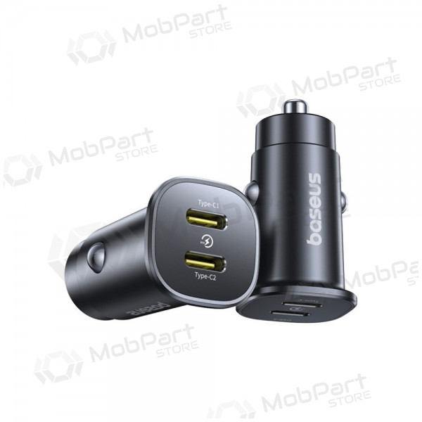Car charger Baseus GoTrip 2xUSB-C 30W black C00072300123-01