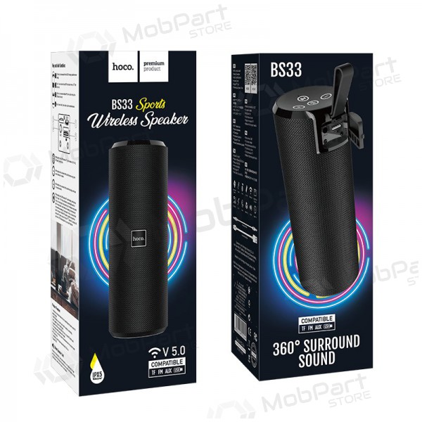 Bluetooth portable speaker Hoco BS33 (black)