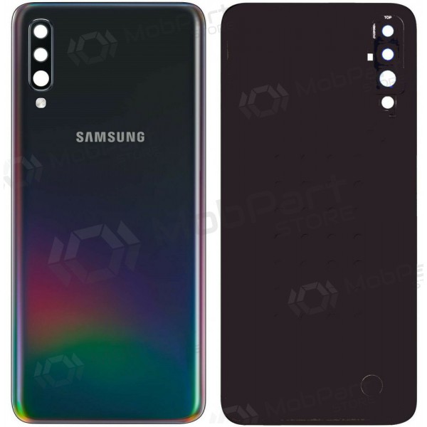 Samsung A505 Galaxy A50 2019 back / rear cover (black) (used grade C, original)