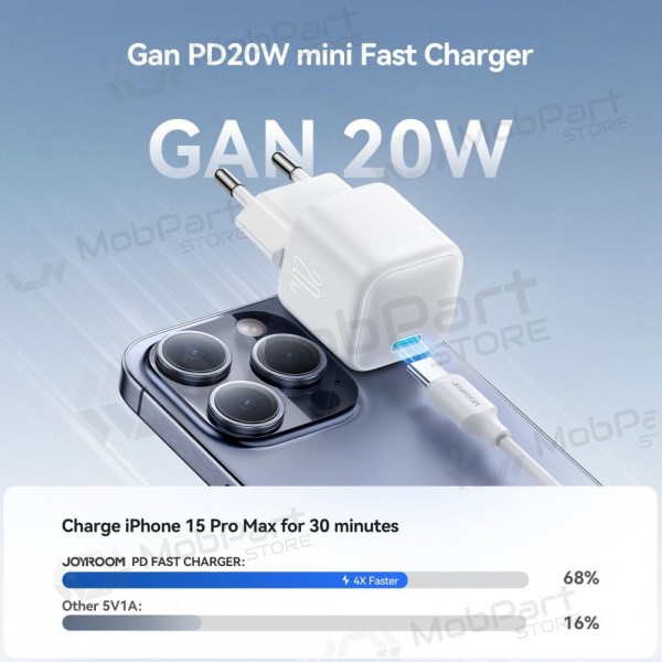 Charger Joyroom JR-TCG08 USB-C GaN PD20W white